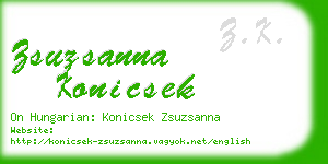 zsuzsanna konicsek business card